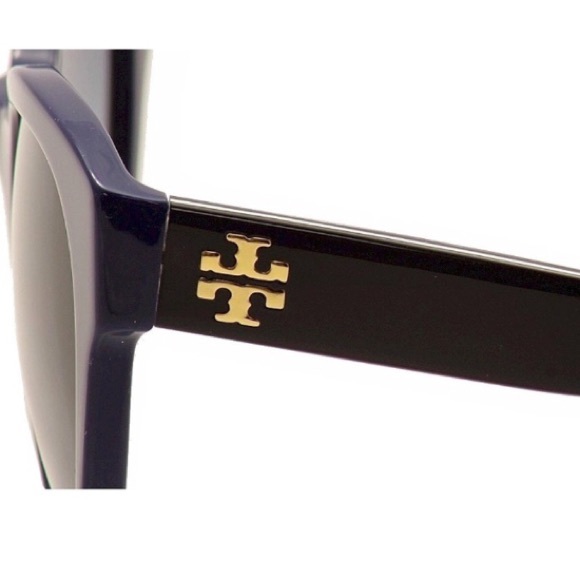 tory burch // navy + black sunnies w/blue lenses - Picture 3 of 7
